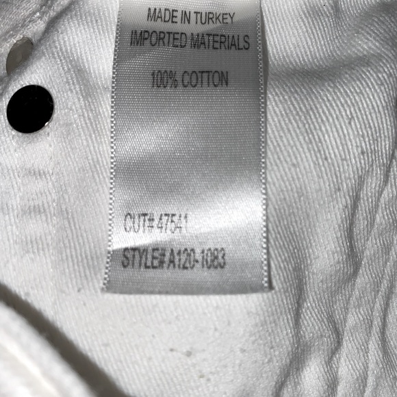 Agolde white high rise denim shorts size 27 - Picture 14 of 14